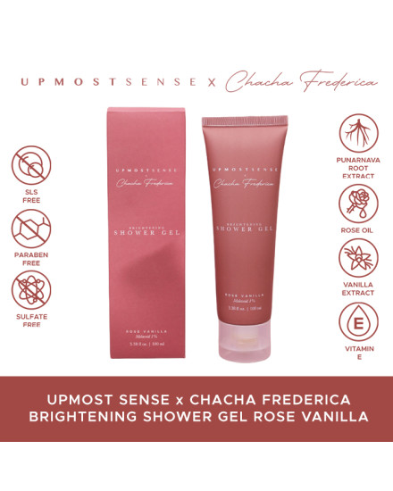 Upmost Sense x Chacha Frederica Brightening Shower Gel Rose Vanilla